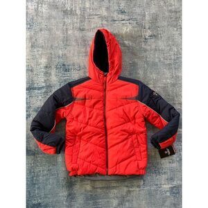 NWT! Protection System Quilted Color Block Hooded Bubble Jacket 14 / 16